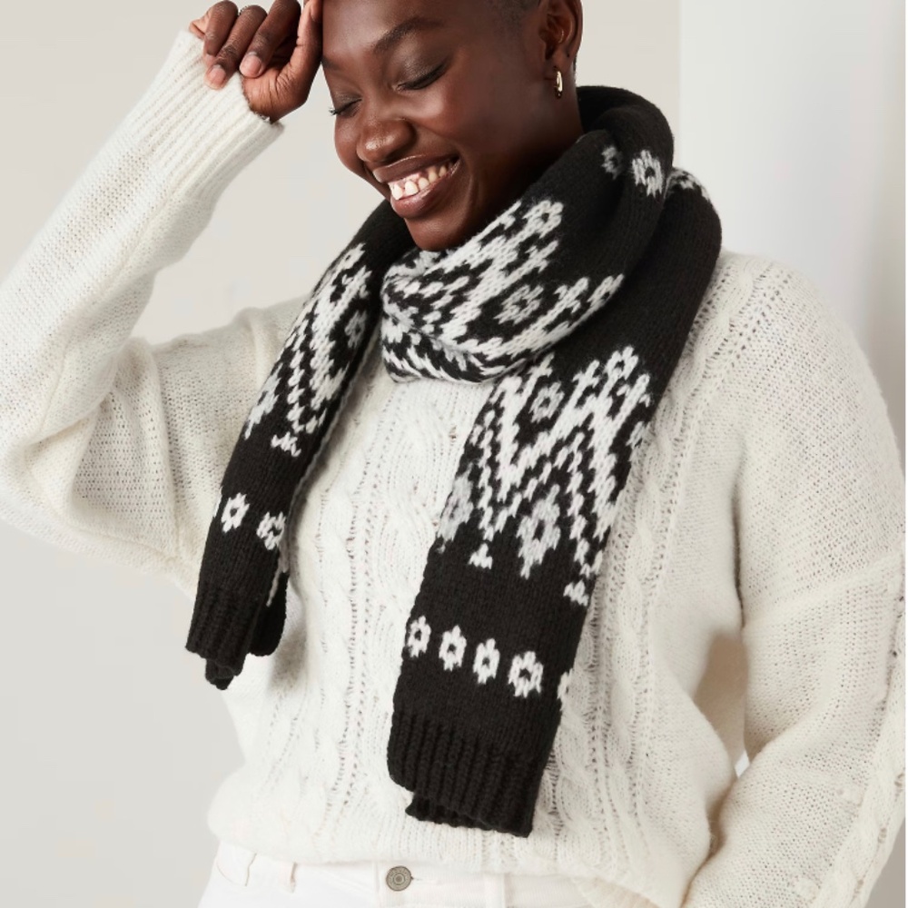 Old Navy Fair Isle Chunky Scarf For Women